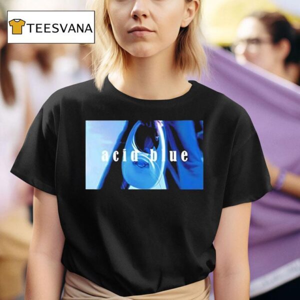 Ivoxygen Acid Blue Halftone T Shirt