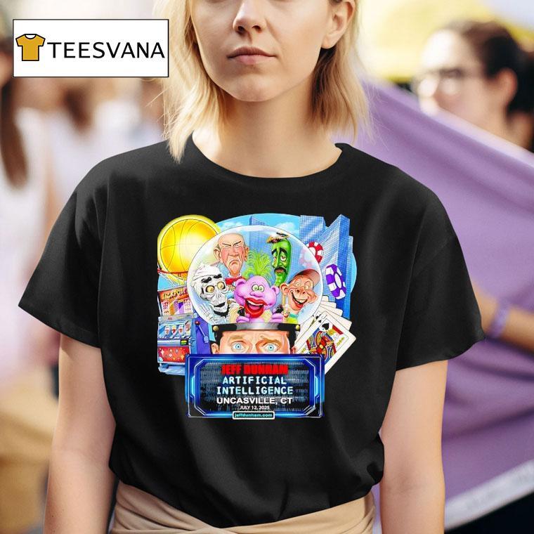 Jeff Dunham Artificial Intelligence Uncasville Ct T Shirt