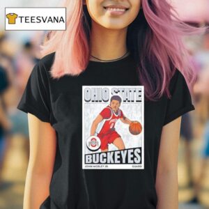 John Mobley Jr Ohio State Buckeyes Men S Basketball Icon T Shirt