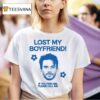 Jonathan Bailey Lost My Boyfriend If You Find Him Please Call Me T Shirt