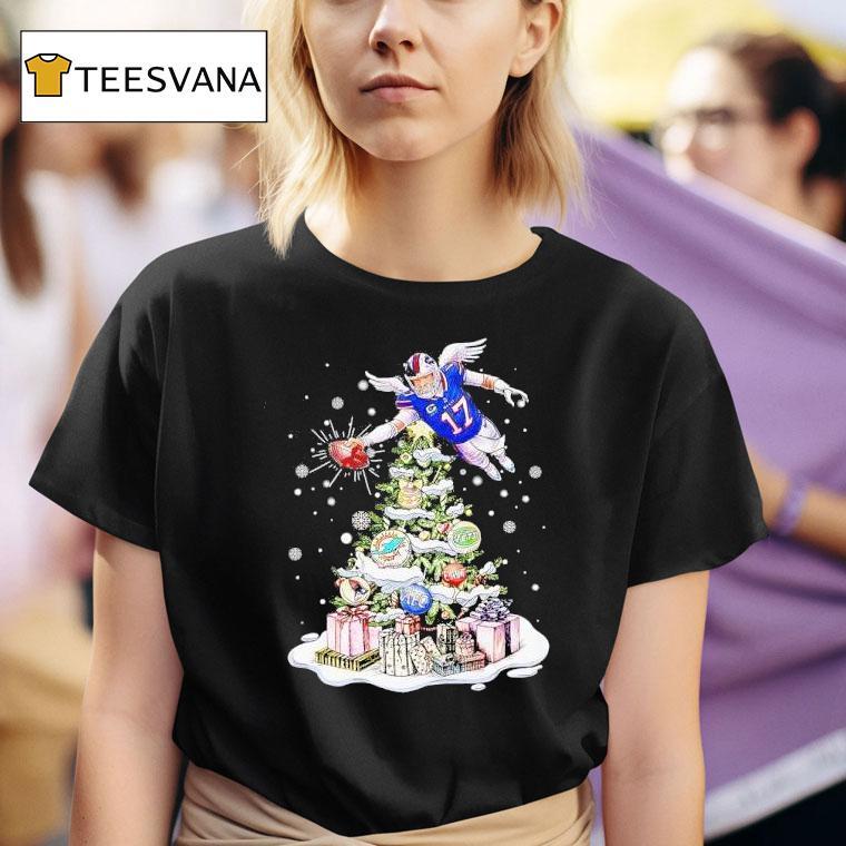 Josh Allen Buffalo Bills Football Afc Christmas Tree T Shirt