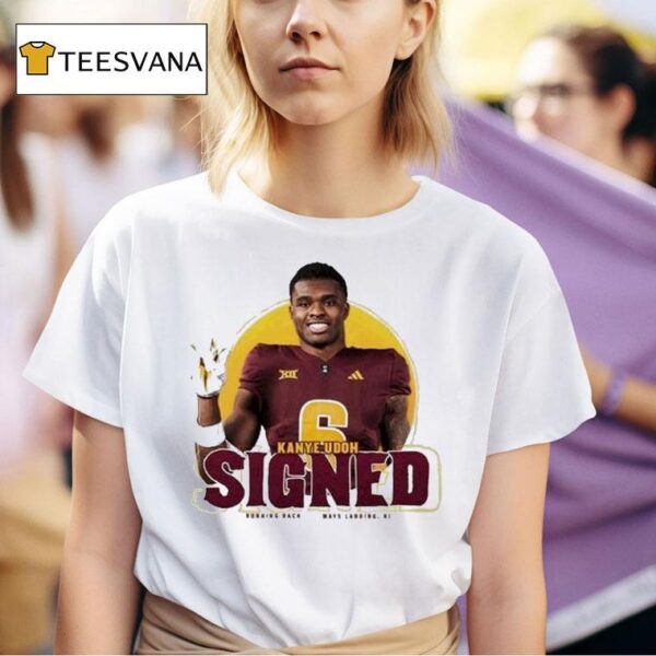 Kanye Udoh Signned Running Back Mays Landing Nj T Shirt