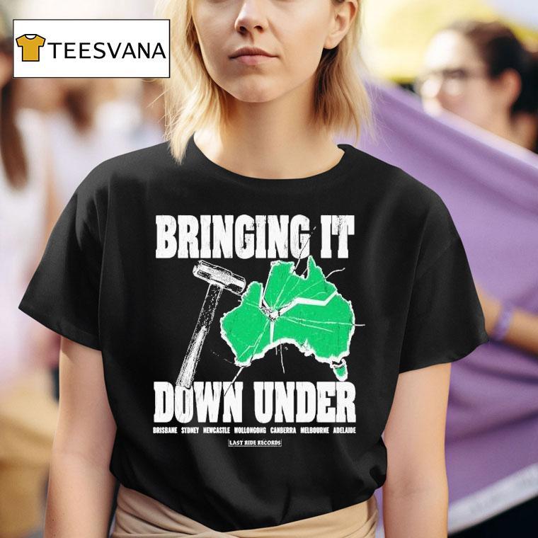 Koyo Bringing Down Under Brisbane Sydney Newcastle Wollongong Canberra Melbourne Adelaide Tour T Shirt