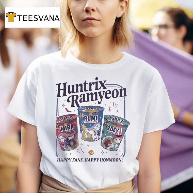 Kpop Demon Hunters Huntrix Ramyeon T Shirt