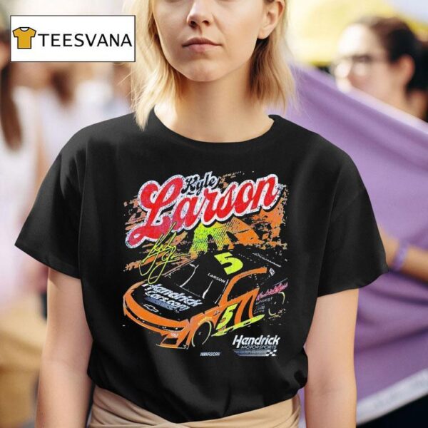 Kyle Larson Hendrickcars Darlington Hendrick Motorsports Nascar Signature T Shirt