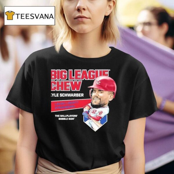 Kyle Schwarber Philadelphia Phillies Big League Chew Lavish Liberty Strawberry The Ballplayers Bubble Gum T Shirt