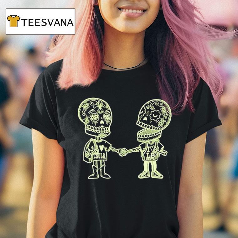 Long Beach State Sugar Skull T Shirt