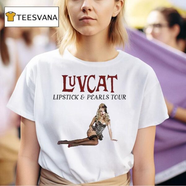 Luvcat Lipstick And Pearls Tour Featuring Leopard Bodysuit Glamour T Shirt