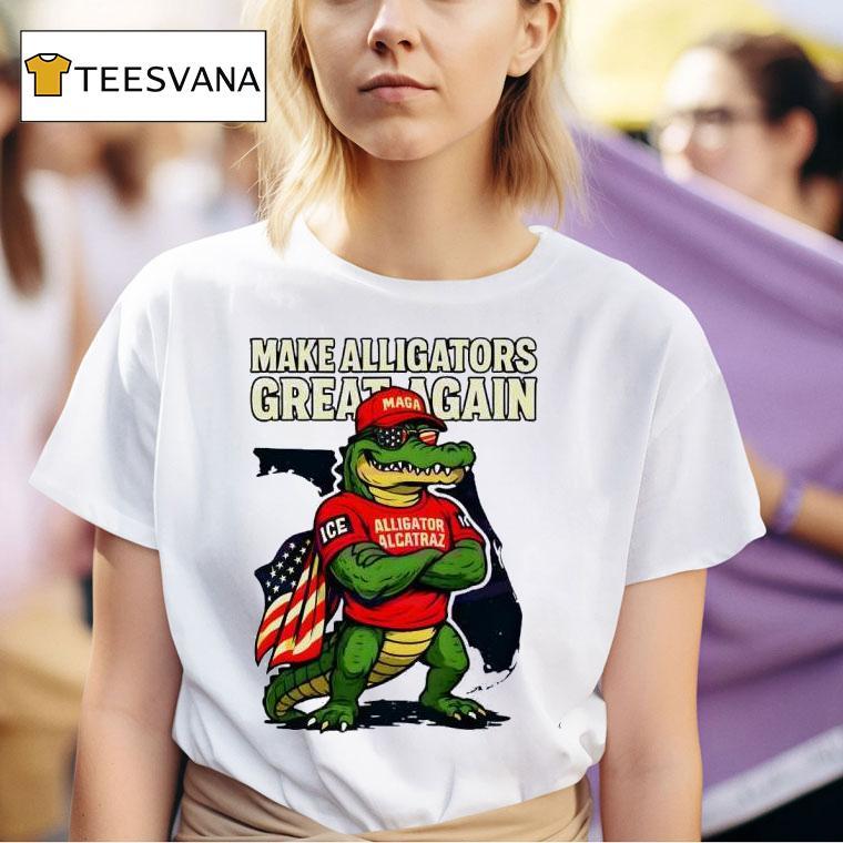 Make Alligators Great Again Funny Florida Gator Political Parody T Shirt