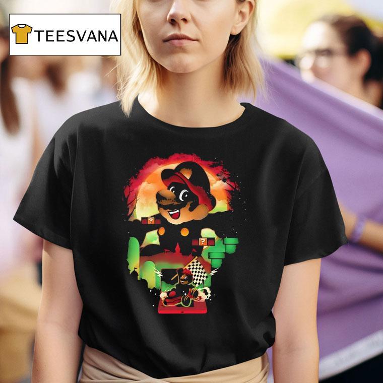 Mario In His Role In Super Mario Bros And Mario Kar T Shirt