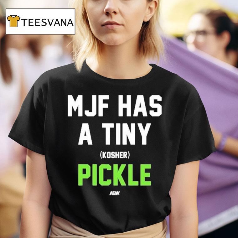 Mark Briscoe Mjf Has A Tiny Kosher Pickle Aew T Shirt