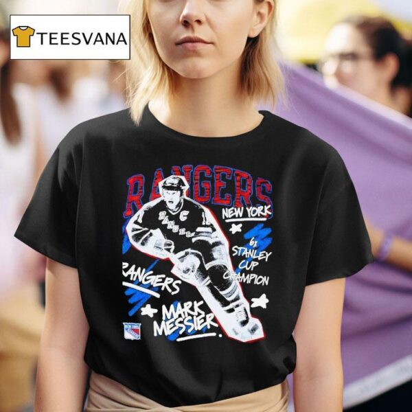 Mark Messier New York Rangers Hockey X Stanley Cup Champion T Shirt