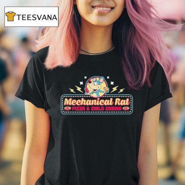 Mechanical Rat Pizza Child Casino T Shirt