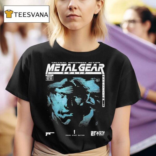 Metal Gear Solid Guns Of The Patriots Tactical Espionage Action Press Start Button T Shirt