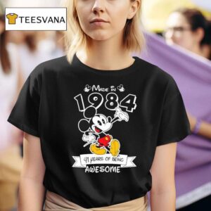 Mickey Mouse Made In Years Of Being Awesome T Shirt