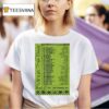Minus The Bear Menos El One Th Anniversary Tour Dates T Shirt
