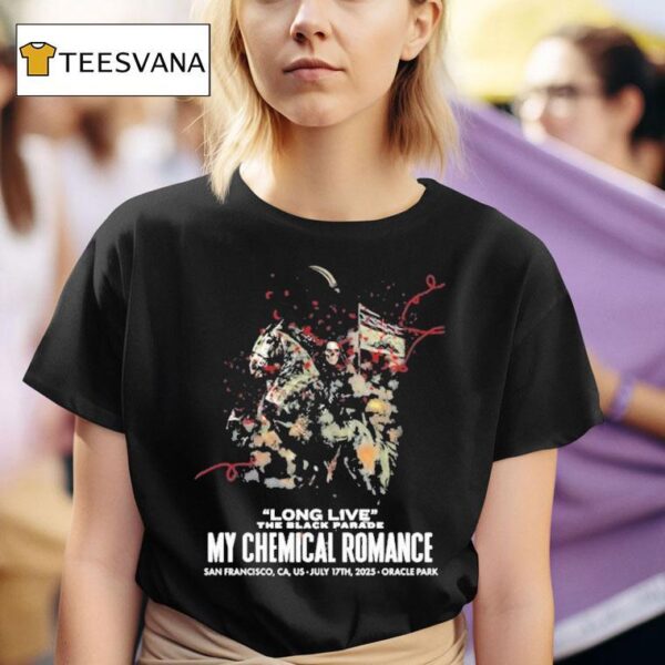 My Chemical Romance July Oracle Park San Francisco Ca T Shirt
