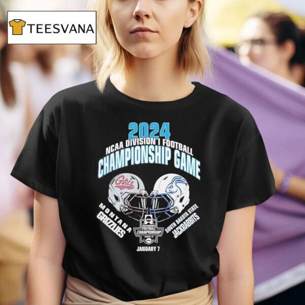Ncaa Division I Football Champions Montana Grizzlies Vs South Dakota State Jackrabbits T Shirt