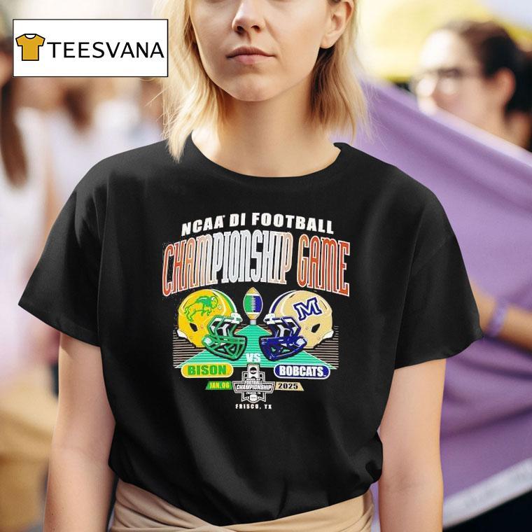 Ncaa Division I Football Championship Game North Dakota State Bison Vs Montana State Bobcats T Shirt
