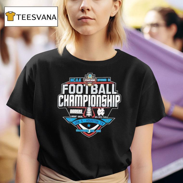 Ncaa Division Iii Football Championship Mount Union Vs North Central T Shirt