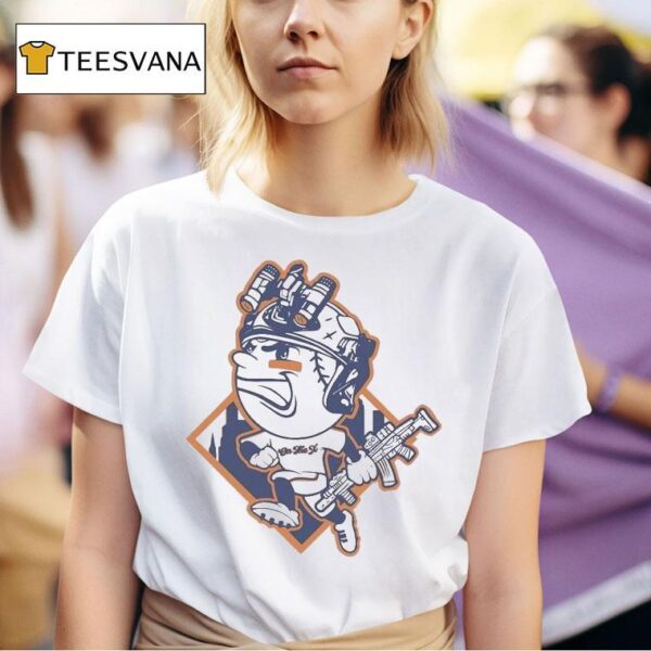 New York Mets Mr Met On The X Masco T Shirt