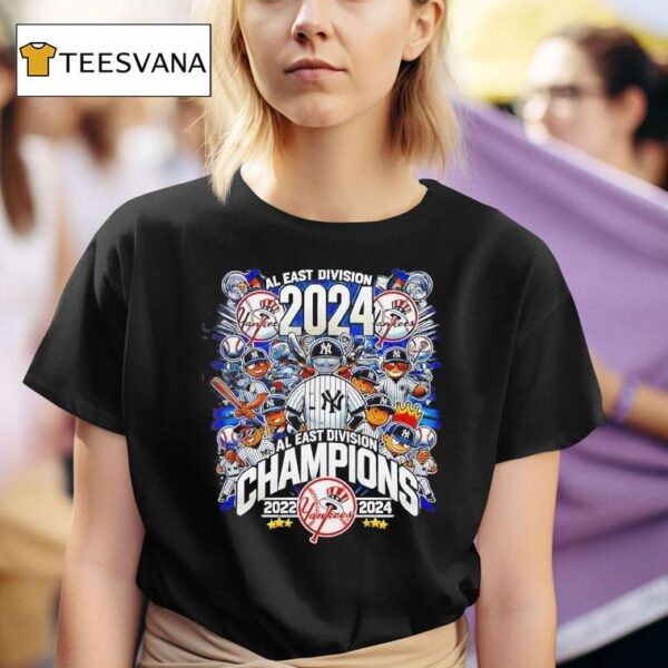 New York Yankees Mlb Al East Division Champions For Fans T Shirt