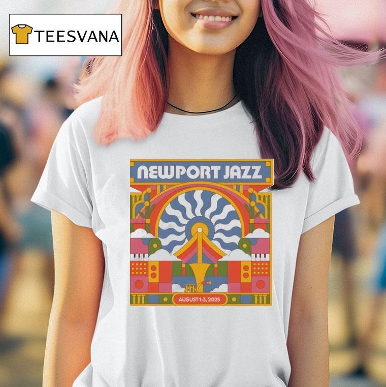 Newport Jazz August Fort Adams State Park Newport Ri T Shirt