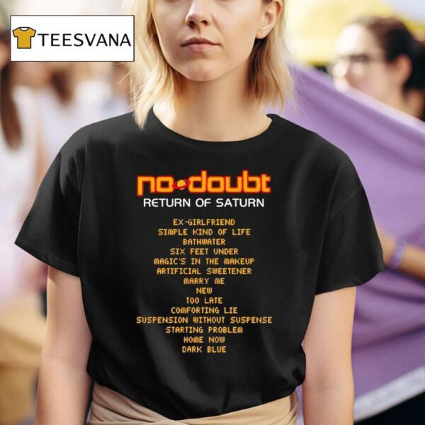 No Doubt Return Of Saturn Years Anniversary T Shirt