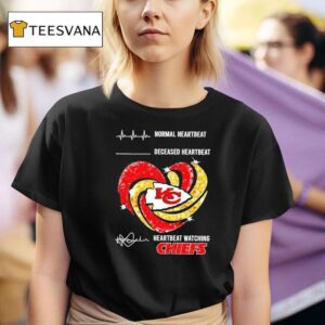 Normal Heartbeat Deceased Heartbeat Heartbeat Watching Chiefs T Shirt