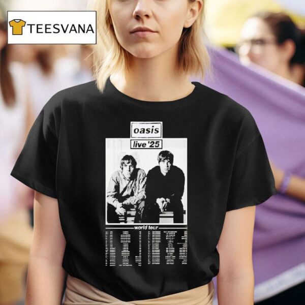 Oasis Live Concert World Tour Dates Portrai T Shirt
