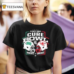 Ohio Bobcats Vs Jacksonville State Gamecocks Staff Dna Cure Bowl T Shirt