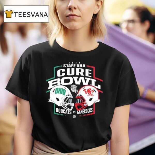 Ohio Bobcats Vs Jacksonville State Gamecocks Staff Dna Cure Bowl T Shirt