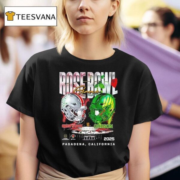 Ohio State Buckeyes Vs Oregon Ducks Rose Bowl Game Head To Head Pasadena California T Shirt