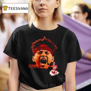 Patrick Mahomes Bigface Kansas City Chiefs Football Signature T Shirt