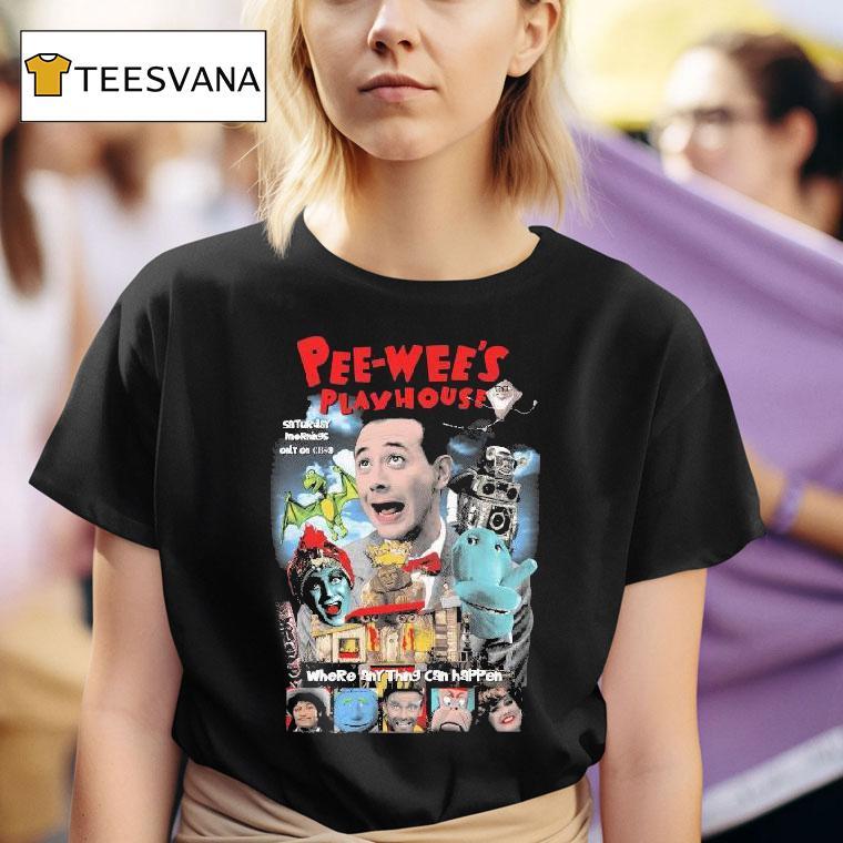 Pee Wee S Playhouse Where Anything Can Happen Saturday Mornings Only On Cbso Miss Yvonne T Shirt