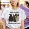 Penguins And Cat Just Chillin With The Wrong Crowd T Shirt