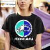 Pennsylvania Philadelphia Eagles Vs Penn State Nittany Lions Logo T Shirt