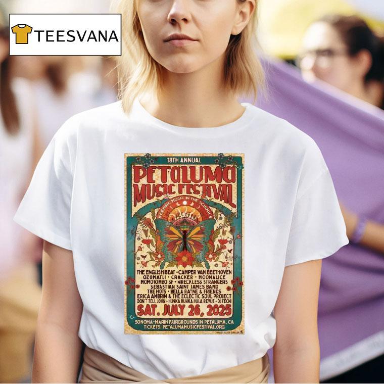Petaluma Music Festival Petaluma Th Annual Ca Shows T Shirt