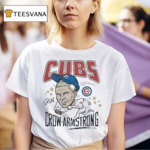 Pete Crow Armstrong Chicago Cubs Caricature Signature T Shirt