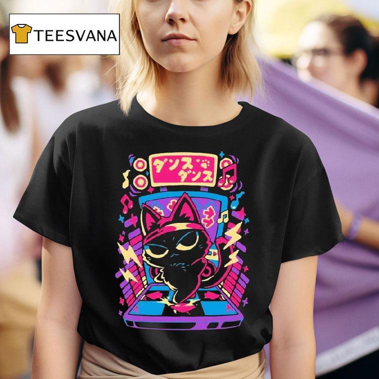 Pixel Eyebat Cat Cat Revolution T Shirt
