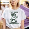Play Hard Smile Harder Football T Shirt