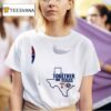 Pray For Texas Rangers Houston Texas Logo Map T Shirt