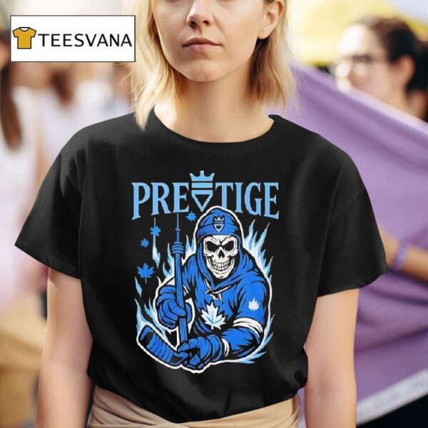 Pretige Skeleton Toronto Maple Leafs T Shirt