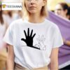 Rabbit Hand Shadow Ringer T Shirt