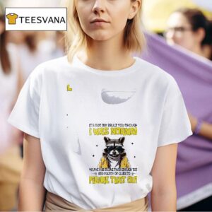 Racoon It S Not My Fault You Thought I Was Normal T Shirt