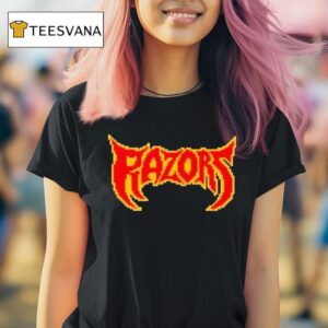 Razors Blockchain Pixel Logo T Shirt