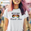 Resting Beach Face Glasses Vintage T Shirt