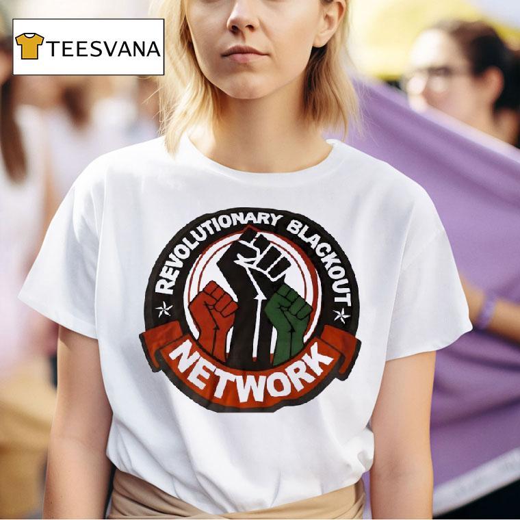 Revolutionary Blackout Network Logo T Shirt