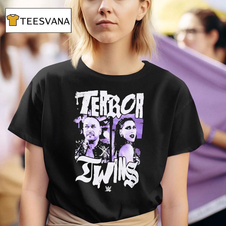 Rhea Ripley Terror Twins Portrai T Shirt