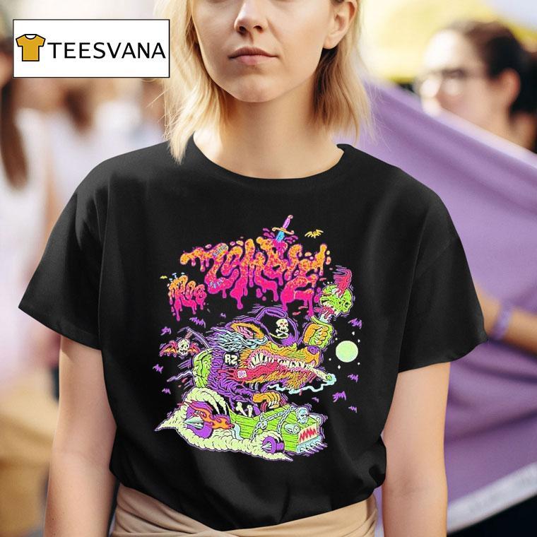 Rob Zombie Werewolf With Freaks Freaks On Parade Crush Kill Destroy T Shirt